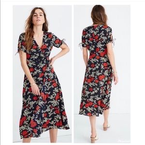 Madewell hillside peekaboo midi dress